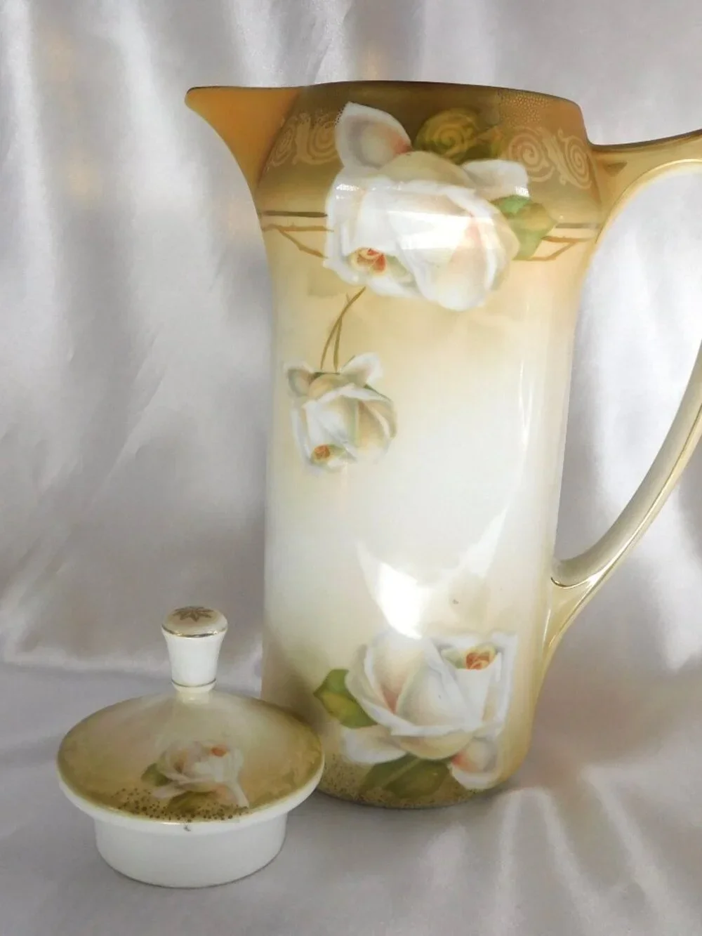 Cream Reinhold Schlegelmilch RS Germany Chocolate Pot # 25321